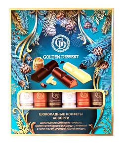 Ассорти шоколадных конфет «ОРЕХОВОЕ» Новогодний дизайн       