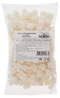 Сахар тростниковый белый кусковой, 800г
