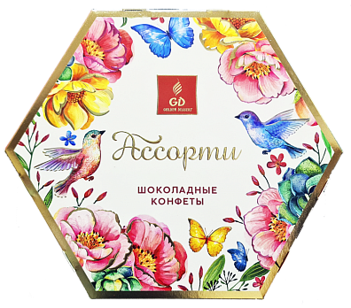 Ассорти шоколадных конфет “Шестигранник” ВЕСНА
