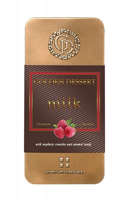 Молочный с кранчами малины и леденцовой карамелью