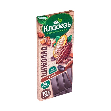 Шоколад горький (без сахара) 100 г